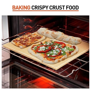 Outils rectangulaires résistants de pizza en métal de pierres de cuisson de <span class=keywords><strong>cordiérite</strong></span> - Product Image 6