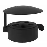 Accessoires pour barbecue Kamado SEB en fonte, pour cuisine extérieure, cuisson au barbecue, compatible avec la ventilation supérieure, avec housse de protection contre la pluie