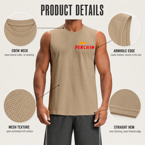 Débardeur de sport pour homme avec logo personnalisé, respirant, en mesh, anti-transpiration, pour la musculation et <span class=keywords><strong>le</strong></span> fitness - Product Image 2