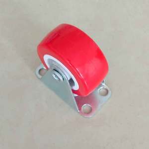 Rueda giratoria rígida de la mejor calidad <span class=keywords><strong>Pvc</strong></span> <span class=keywords><strong>40mm</strong></span> de ruedas de <span class=keywords><strong>PVC</strong></span> rojo - Product Image 2