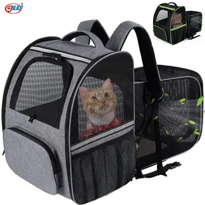 库存存储快速交付猫背带背包，宠物背带可扩展，带安全夹，可用于狗徒步旅行露营
