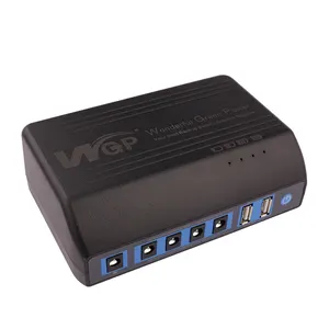 WGP Portable External Battery Emergency 24000 mAh 5V 12V Power Bank Station for Mobile Phone WiFi Router IP Camera
