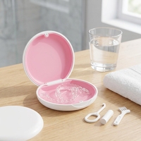 Boîte de rangement portable pour appareil orthodontique, soins bucco-dentaires, étui en silicone pour aligneur dentaire, vente chaude