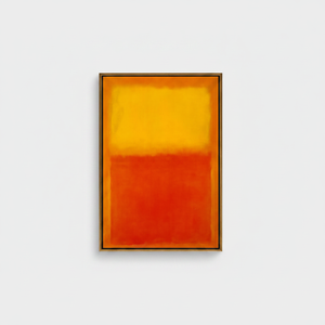 Rothko Inspired <b>Canvas</b> Art Print: Vibrant Orange & Yellow Abstract,GOLD <b>FRAMED</b> <b>CANVAS</b> - Product Image 2