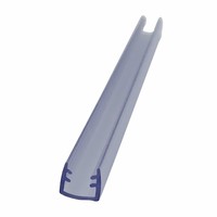 Perfil de Aluminio en Forma de U, Tira de Sellado de PVC para Vidrio de 5 mm, Combinado con Aluminio
