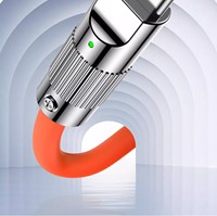 Kabel Data Tipe-C Pengisian Cepat 120W 3A Harga Terjangkau, Konektor Logam Silikon Cair Paduan Seng, Konduktor Tembaga Berlapis Timah untuk