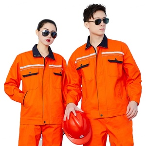 ชุดทำงานผ้าฝ้ายแท้ทรงเข้ารูป ทนทาน ป้องกันไฟฟ้าสถิตย์ สะท้อนแสง ป้องกันไอระเหย สำหรับใช้ในโรงงานอุตสาหกรรม - Product Image 5