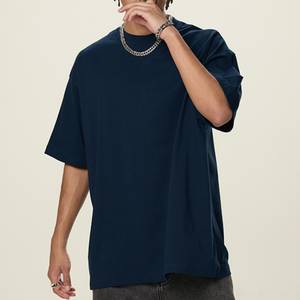 T-shirt col montant 350G épais, style européen et américain, personnalisable, décontracté et sportif, unisexe - Product Image 4