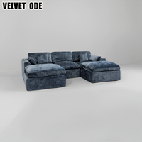 Nouvel Arrivage Ensemble de Canapés Modulaires Cloud à Assise Profonde et Confortable, Compressé sous Vide, Mobilier de Salon Moderne