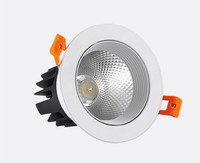 Focos redondos regulables para exteriores, Focos Led Cob de 5W, 10W, 15W, con carcasa de aluminio