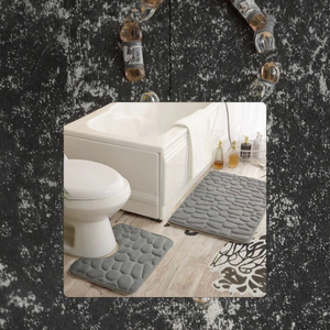 מחצלת אמבט סיטונאי 40*60 ס "מ אזור פוליאסטר שטיח עם אנטי החלקה גיבוי מים מהיר ספיגת מים - Product Image 3