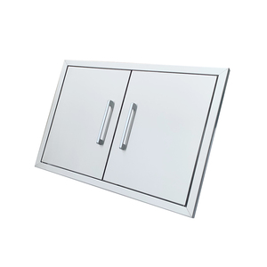 ที่กำหนดเองกลางแจ้งครัวย่างอุปกรณ์เสริม304ห้องครัวสแตนเลสประตูตู้บาร์บีคิวเหล็กหล่อประตู - Product Image 3