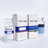 Impression d'autocollants personnalisés, étiquettes d'emballage pour flacons PEP imperméables 2ml 3ml 10ml et boîtes