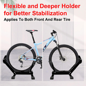 JH-Mech-Estante vertical moderno negro para bicicletas, soporte de estacionamiento para ruedas de bicicleta, estante de almacenamiento de metal de profundidad ajustable para bicicletas - Product Image 5