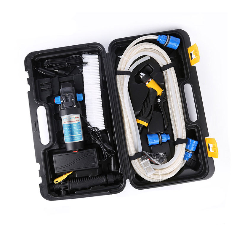 XTL 12V 80W Electric Pressure Washer Pump Portable Intelligent Mini Water Pump Home Car Wash Electric Sprayer Manufacturing Pump