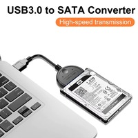 Câble adaptateur USB 3.0 vers SATA pour convertisseur d'ordinateur portable HDD/SSD externe de 2,5 pouces