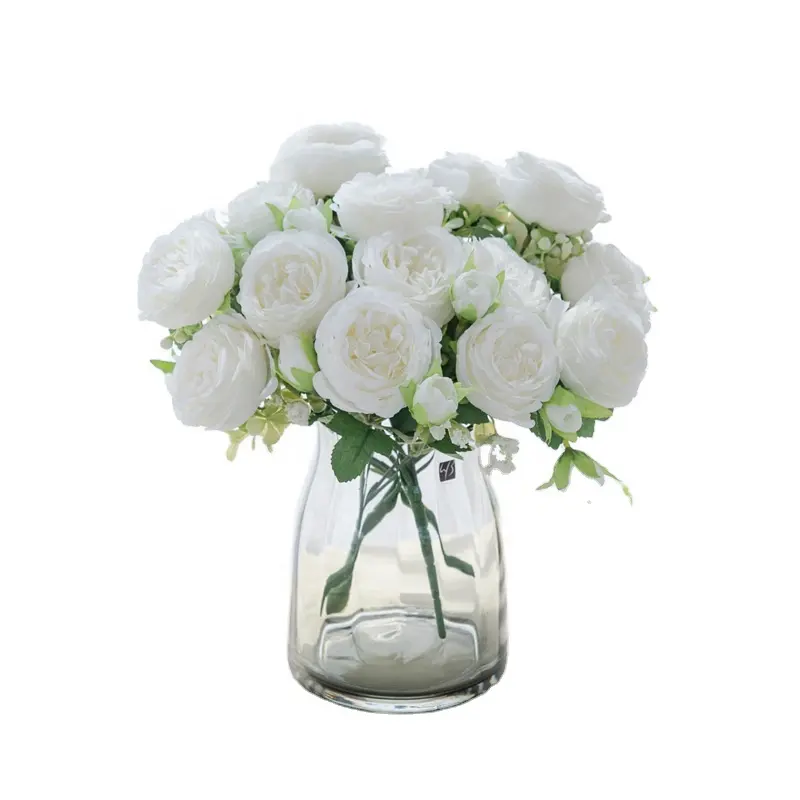 निर्माता आपूर्ति कृत्रिम गुलाब और Peony फूल शादी के लिए घर सजावट