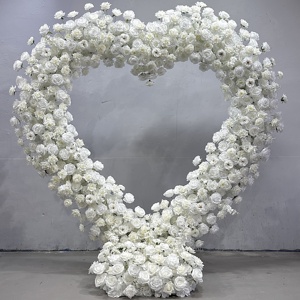 Đám cưới hoa hồng đỏ vòm hoa bối cảnh trang trí Tình Yêu hình trái tim sắp xếp hoa vòm - Product Image 3