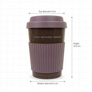 Vaso de camping reciclado de 12 onzas, tazas reutilizables con tapa antiderrames, tazas de café resistentes al calor, vasos de viaje - Product Image 2