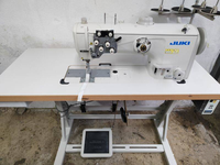 Jukis 2860 d'occasion Machine à coudre à point noué à entraînement direct à deux aiguilles Machine à coudre à bras long et droit Sièges de voiture à coudre