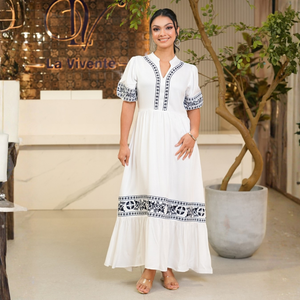 Elegante y Duradero Vestido Casual de Rayón Twill de 50 Pulgadas de Largo para Mujer - Product Image 4