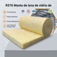 Laine de verre résistante à la corrosion ASTM C665 pour l'Amérique du Sud, isolation thermique R376 160 mm, rouleaux de fibre de verre non revêtus pour MBI