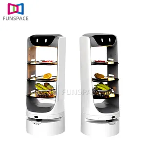 China Factory Delivery Robot Meals Waiter Robot Multi Functional for Hotel Coffee Shop restaurant use
