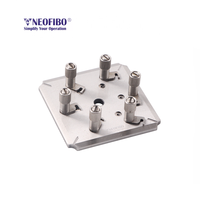 Soporte de Pulido de Fibra Óptica para Ferrules de PC de 6 Posiciones para Ferrules de 1.25 mm Compatible con Tipos de Conector FC/SC/LC/ST