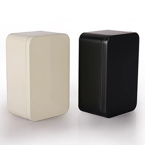 1 boîte en étain, boîtes en métal, boîte à thé en fer, boîte à biscuits, boîte de rangement pour petits objets, boîtes de rangement, conteneur à biscuits, organisateur de bonbons et de chocolat - Product Image 2