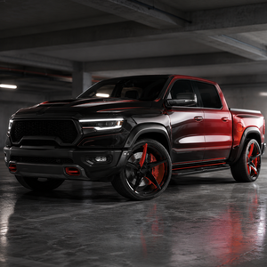 Cerchi in Lega Forgiati Monoblocco Personalizzati Nero Lucido <span class=keywords><strong>Rosso</strong></span> Spazzolato Concavi Profondi 20 21 22 Pollici per Chevrolet Corvette Camaro - Product Image 6
