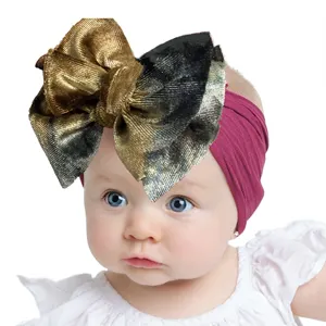 perücke baby mädchen infant Suppliers-Handtuch band Haarschmuck Neugeborene Schlaf Nacht Cap Head Wrap weiches Turban Samt Baby Stirnband