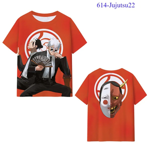 43 Estilos de Camisetas de Anime Jujutsu Kaisen (JJK) con <span class=keywords><strong>Itadori</strong></span> Yuji, Gojo Satoru y Geto Suguru, en Material de Seda de Leche, para Mujeres, Hombres y Niños - Product Image 5