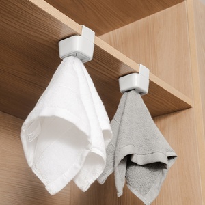 Single-Tier Household Organizer Plug <b>Wall</b> Hooks for Bathroom Bedroom Office Kitchen Towel <b>Storage</b> <b>Rack</b> Bag Holder Accessory - Product Image 2