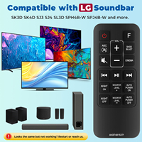 Control Remoto AKB74815371 para Barra de Sonido Inalámbrica LG, Compatible con Barra de Sonido Inalámbrica LG SK3D (SK3D, SPH4B-W) SK4D (SK4D, SPH4B-W) SJ4