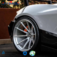 Jantes en alliage forgées concaves légères CF Custom Brushed New 25mm, 17-24 pouces, 4x100 5x100