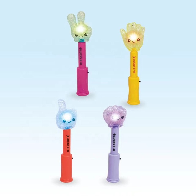 Plastic Promotion Gifts Colorful LED Flashing Glow Stick Wand Kids Toy Soft Flashing Sticks Light up Toys for Party Playing Set