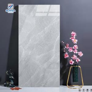 60 x120 ס "מ עיצוב יוקרתי חומרי בניין סלון מבריק מזוגג אריחי פורצלן מלוטשים מזוגגות - Product Image 5