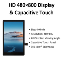 3,97 Zoll 4,0 Zoll Touch-TFT-LCD-Modul 480x800 Kapazitiver Touchscreen MIPI ST7701S Industrielles Display