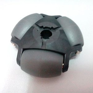 ล้อลูกปืนแบบมีร่องล้อ ด้านในเป็นรูหกเหลี่ยม ขนาด 11 มม. ด้านนอก 80 มม. แบบแถวเดียว ล้อออมนิแบบหกเหลี่ยม - Product Image 1