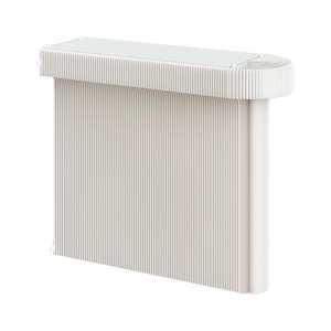<span class=keywords><strong>Table</strong></span> pliante en papier Kraft en accordéon écologique, meuble de salon, pied Flexible ovale en nid d'abeille - Product Image 6