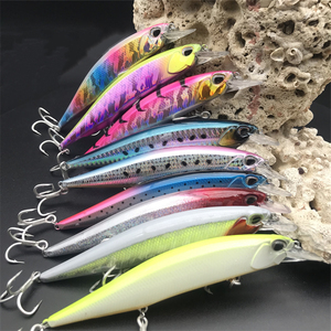 Haut à droite M084 leurre méné flottant de haute qualité hochets appâts durs leurre de pêche à l'achigan <span class=keywords><strong>Jerkbait</strong></span> Pesca - Product Image 5