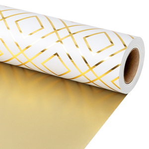 Double-sided Printed Color Moisture-proof Wrapping <b>Paper</b> Metallic Shiny Universal Inner Lining <b>Paper</b> For All Gift Packaging - Product Image 3
