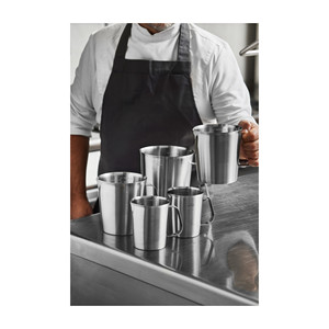 Set di caraffe dosatrici in acciaio inox 18/10 per uso in cucina - Product Image 1