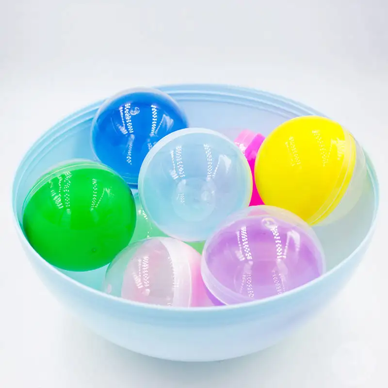 空のカプセルのおもちゃガシャポンマシン用の透明な丸いおもちゃのボールカプセルの卵のおもちゃプラスチックPPカプセルボール