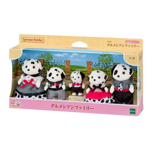 Ensemble de <span class=keywords><strong>famille</strong></span> de chiens <span class=keywords><strong>Dalmatien</strong></span> de <span class=keywords><strong>Sylvanian</strong></span> Families, 5 figurines de chiens mignons, figurine d'animal de collection, jouet pour enfants, cadeau pour jeu d'imitation - Product Image 3