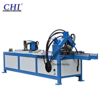 CNC Angle acier poinçonnage Machine de découpe fer vent tuyau ligne de Production conduit faisant cisaillement poinçonneuse moteur noyau