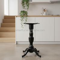 Base de table simple de haute qualité, style vintage, quatre pieds en fonte, bases de table en fer forgé, table d'angle pour la maison et l'extérieur