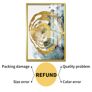 Vente chaude <span class=keywords><strong>Cercle</strong></span> D'or Avec Fond Bleu Et Blanc Cristal Porcelaine <span class=keywords><strong>Peinture</strong></span> <span class=keywords><strong>Peinture</strong></span> <span class=keywords><strong>Abstraite</strong></span> Pour La Décoration Intérieure - Product Image 2