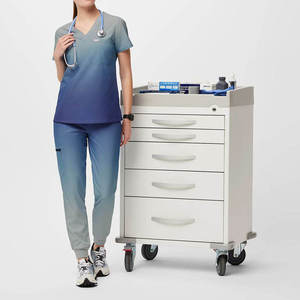 <span class=keywords><strong>Tenues</strong></span> d'infirmière pour femmes, dégradé de couleurs, grandes tailles, uniformes d'infirmière à manches courtes, ensemble de blouses médicales, fournisseur d'uniformes d'<span class=keywords><strong>hôpital</strong></span> - Product Image 4