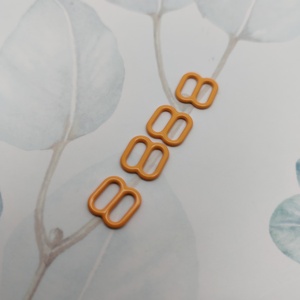 Most Popular Bra Adjustment Nylon Coated Bra Ring Slider <b>Hook</b> Bra <b>Clip</b> Material Orange Color Underwear Accessories Closure - Product Image 3